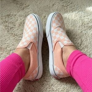 Worn Used Checkered Vans